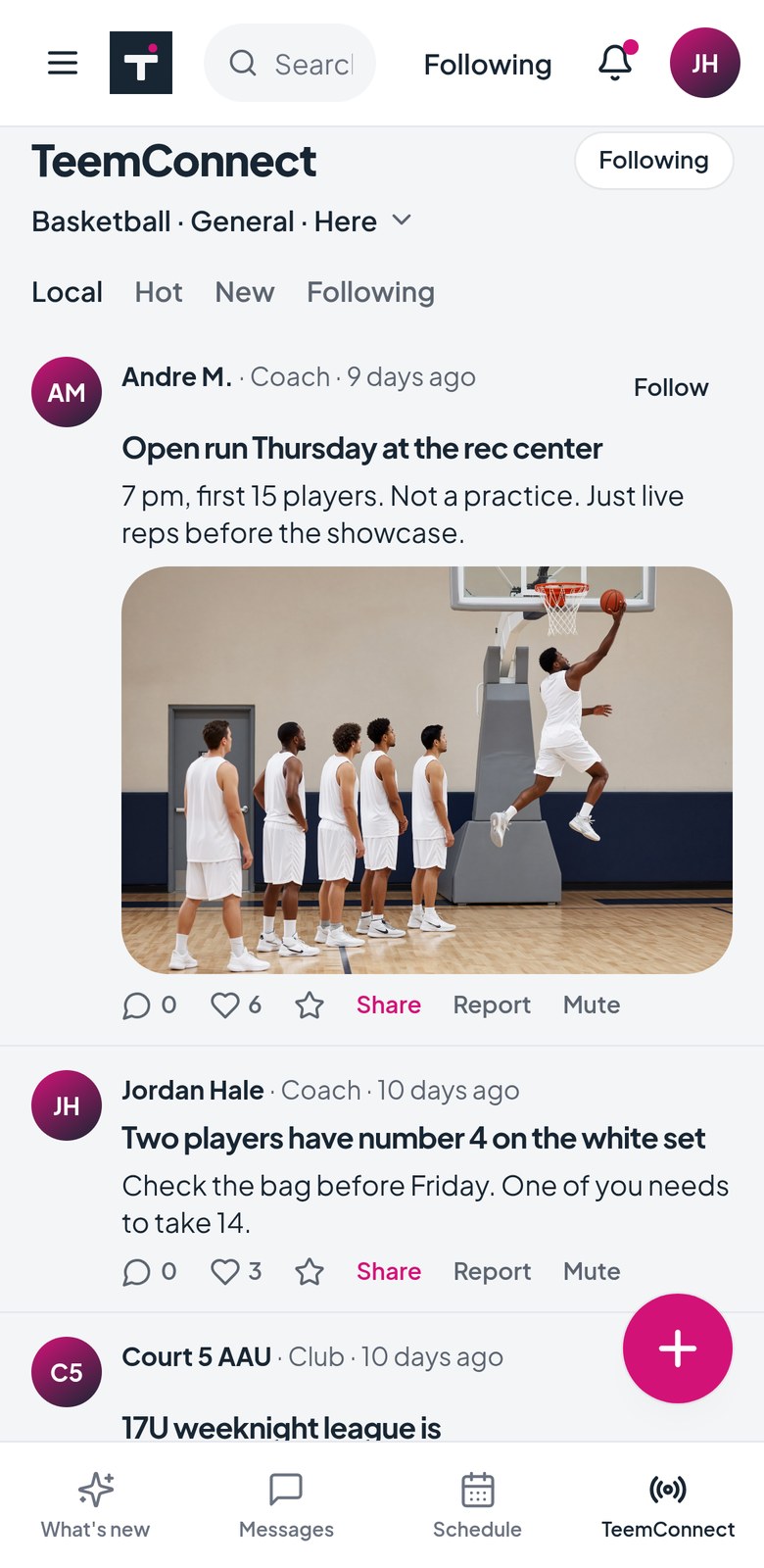 TeemConnect on the TeemHype phone app